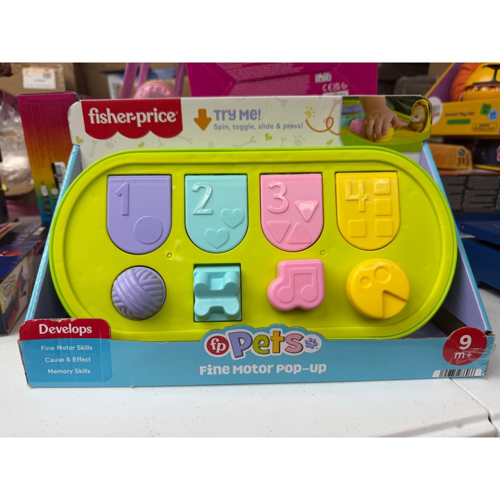 Fisher-Price Pets Fine Motor Pop-Up Baby Activity Toy JDL66 9M+ New